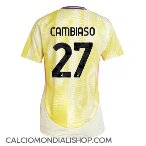 Maglie da calcio Juventus Andrea Cambiaso #27 Seconda Maglia Femminile 2024-25 Manica Corta